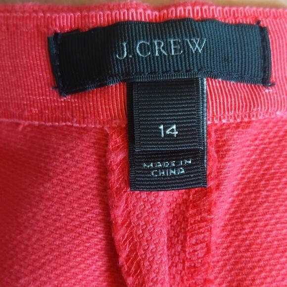 J. Crew 100% cotton raspberry pink fuschia shorts with pockets - 14 - Picture 3 of 4